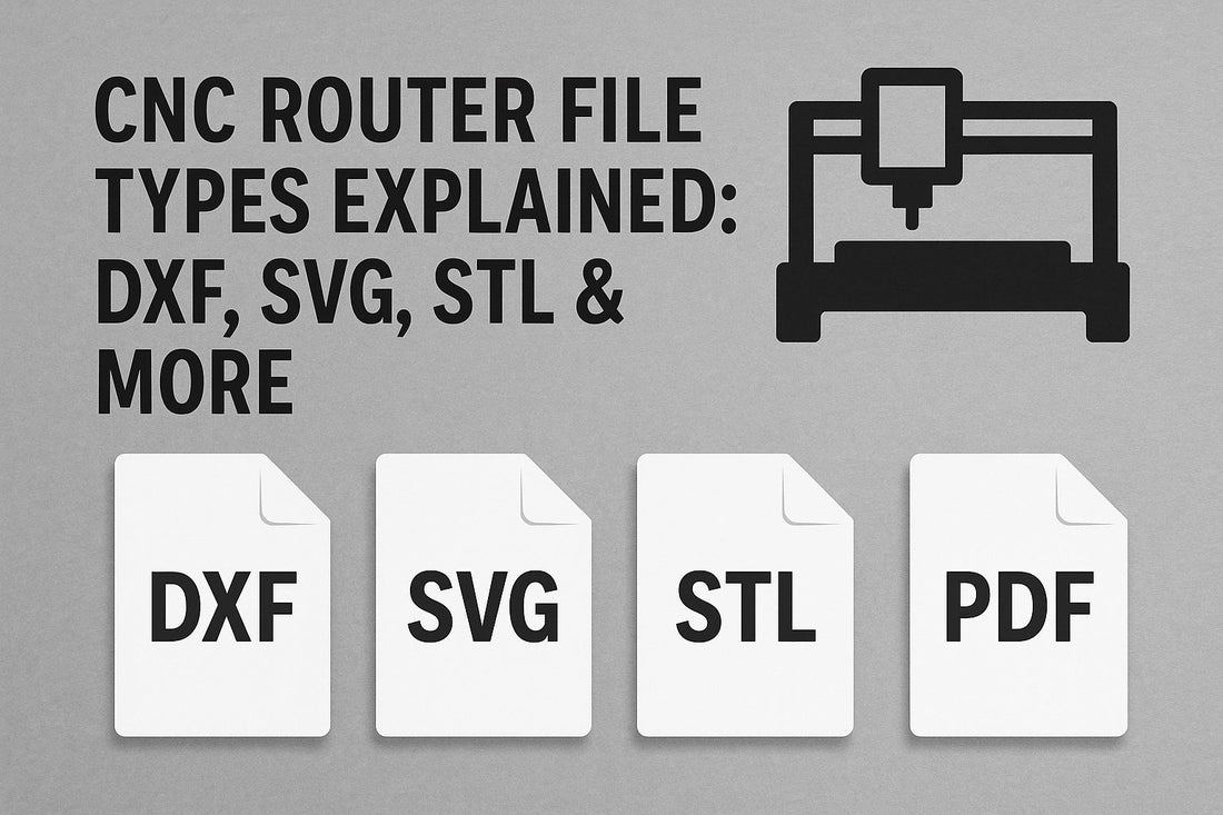 CNC Router File Types Explained: DXF, SVG, STL & More