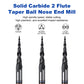 Twotrees Solid Carbide 2 Flute Spiral Tapered Ball Nose End Mill Set 3PCS