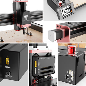 Twotrees TTC450 PRO CNC Router Machine + 800W Spindle + End Mills