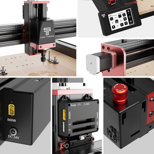 Twotrees TTC450 PRO CNC Router Machine + 500W Spindle + 4th Axis
