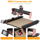 Twotrees TTC450 PRO CNC Router Machine + TC20 Laser Module + 500w Motor + 4th Axis CNC Rotary + End Mills