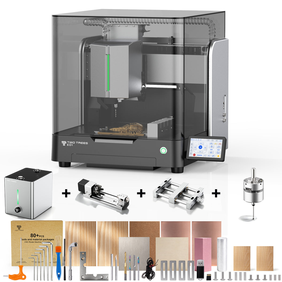 【Pre-sale】Twotrees ED1 Enclosed Desktop CNC Router Machine