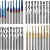 Twotrees 40 PCS End Mills CNC Router Bits