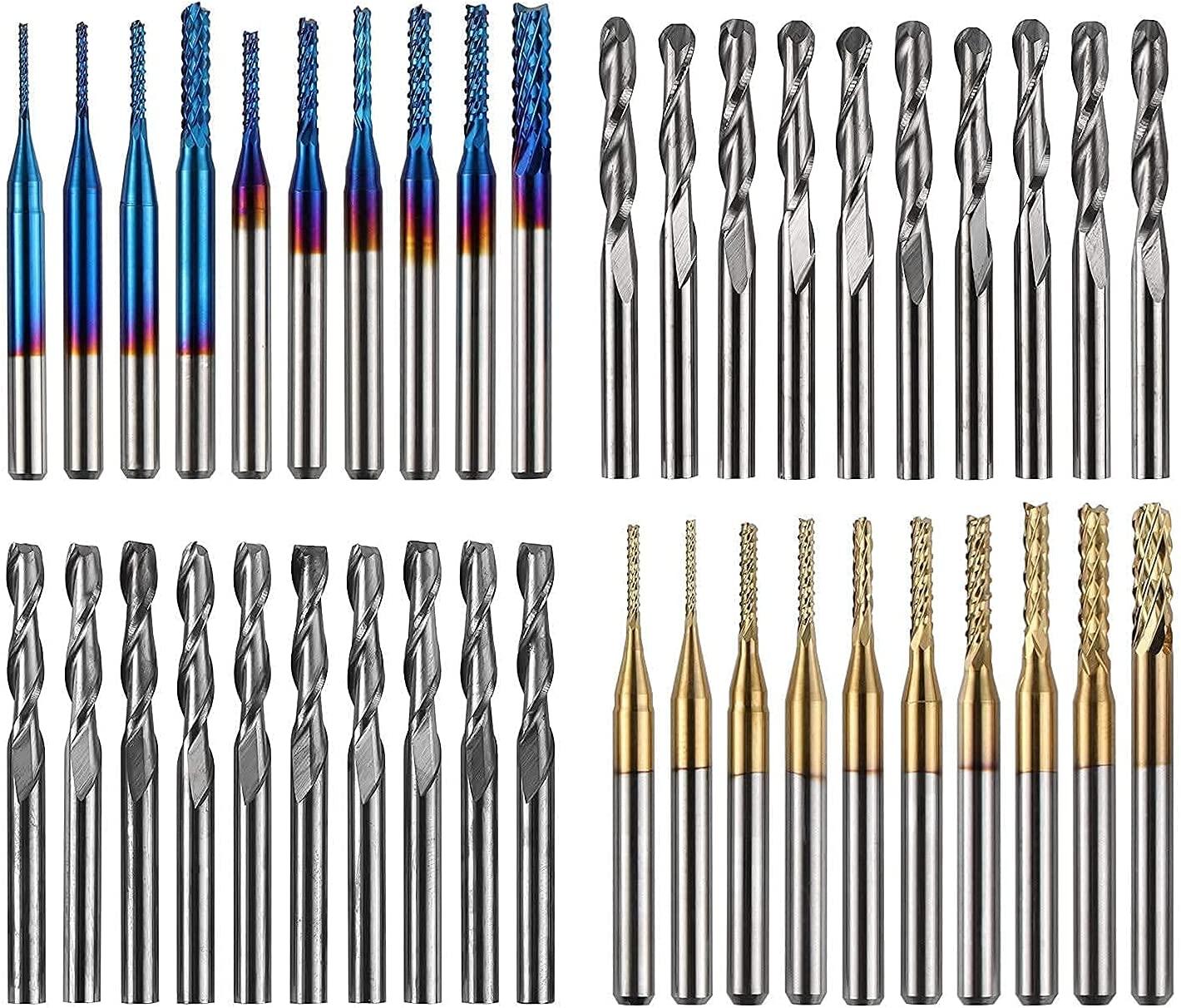 Twotrees 40 PCS End Mills CNC Router Bits - TwoTrees Official Shop