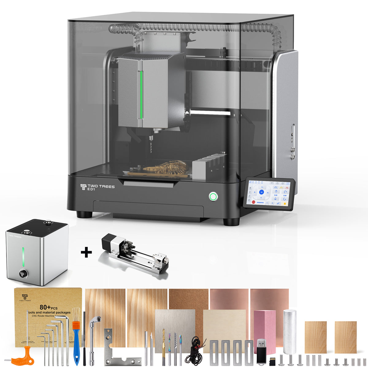 【Pre-sale】Twotrees ED1 Enclosed Desktop CNC Router Machine