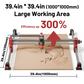 Twotrees TTC-H40 CNC Router Machine + 20W Laser Module + 800W Spindle